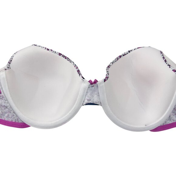 Maidenform Womens Love The Lift T-Shirt Bra Size 36D Pink & White Comfy Casual - Picture 8 of 11